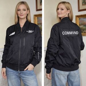 NWOT Alpha Industries - Black Chocoolate - Flyers MA-1 Bomber Jacket Unisex